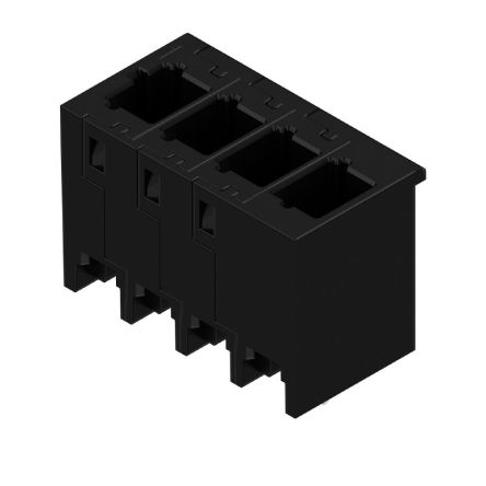 Weidmüller 8000072431 Series Straight Plug-In PCB Socket, 4-Contact, 1-Row, 5mm Pitch, Push In Termination [8000072431]; 688-068