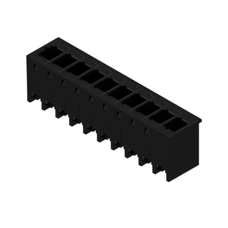 Weidmüller 8000072456 Series Straight Plug-In PCB Socket, 10-Contact, 1-Row, 5mm Pitch, Push In Termination [8000072456]; 688-081
