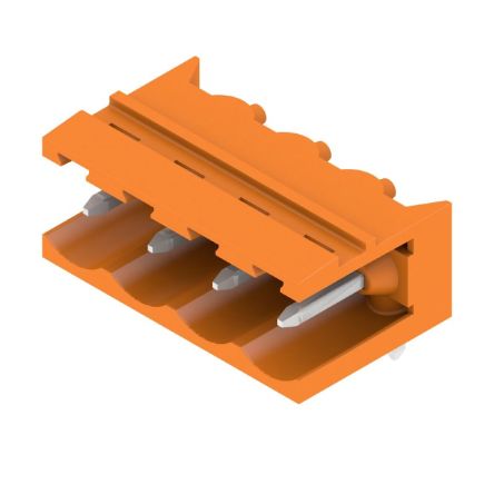 Weidmüller 1146770000 Series Straight Plug-In PCB Socket, 4-Contact, 1-Row, 5.08mm Pitch, Push In Termination [1146770000]; 688-090