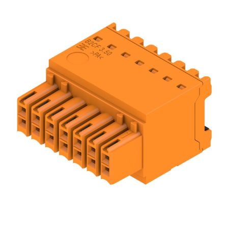 Weidmüller 1277330000 Series Straight Plug-In PCB Socket, 14-Contact, 1-Row, 3.5mm Pitch, Push In Termination [1277330000]; 688-104