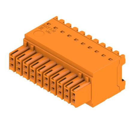 Weidmüller 1277360000 Series Straight Plug-In PCB Socket, 20-Contact, 1-Row, 3.5mm Pitch, Push In Termination [1277360000]; 688-109