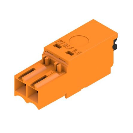 Weidmüller 2458950000 Series Straight Plug-In PCB Socket, 2-Contact, 1-Row, 3.5mm Pitch, Push In Termination [2458950000]; 688-114