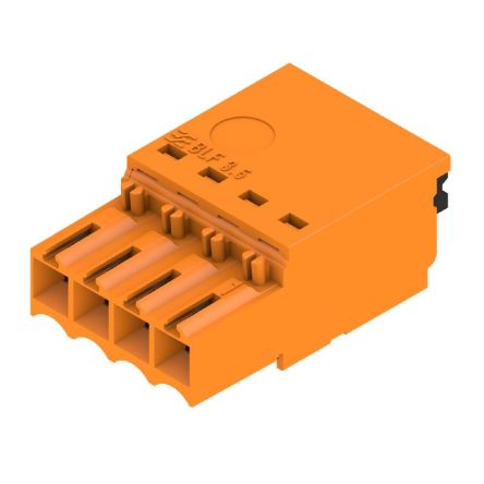 Weidmüller 2459070000 Series Straight Plug-In PCB Socket, 4-Contact, 1-Row, 3.5mm Pitch, Push In Termination [2459070000]; 688-115