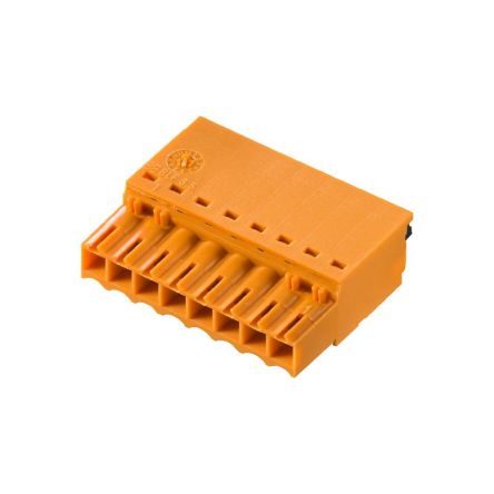 Weidmüller 2459110000 Series Straight Plug-In PCB Socket, 8-Contact, 1-Row, 3.5mm Pitch, Push In Termination [2459110000]; 688-119