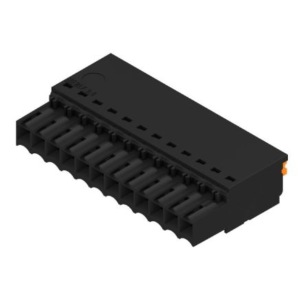 Weidmüller 2459380000 Series Straight Plug-In PCB Socket, 12-Contact, 1-Row, 3.5mm Pitch, Push In Termination [2459380000]; 688-134