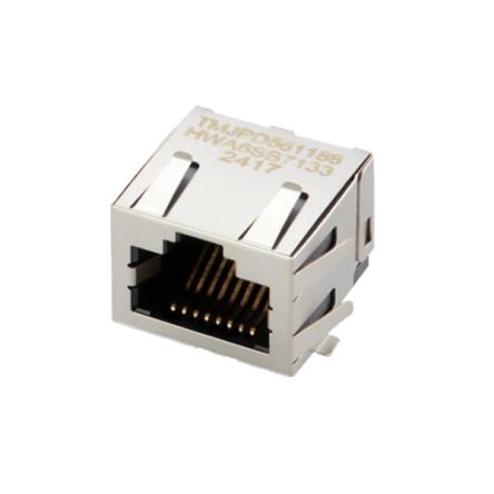Taoglas TMJPD561188HWA6SB7133 Series Female Ethernet Connector, SMT Mount, Cat5e Right Angle 1 Port 1 -Way [TMJPD561188HWA6SB7133]; 690-993