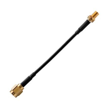 Taoglas CAB.0102 Series Female SMA to Male SMA, 100mm, RG174 Coaxial, Unterminated [CAB.0102]; 690-995