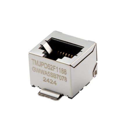 Taoglas TMJPD52F1188GWWA5SB7078 Series Female Ethernet Connector, SMT Mount, Cat5e Right Angle 1 Port 1 -Way [TMJPD52F1188GWWA5SB7078]; 691-002