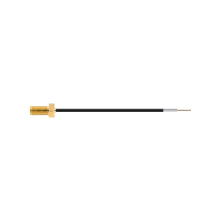 Taoglas CAB.0125 Series Female SMA to Female Bare End, 150mm, RG174 Coaxial, Unterminated [CAB.0125]; 691-028