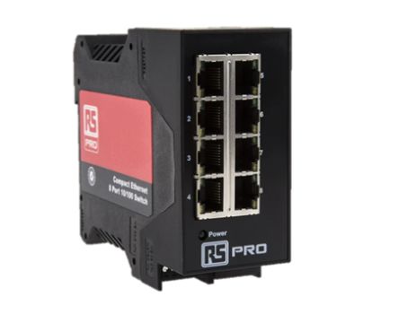RS PRO Unmanaged 8 Port Gigabit Switch With PoE [0]; 694-305