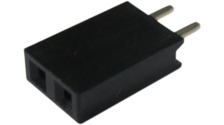 RND RND 205 Series Pin Header, 2 Contact(s), 2.54 mm Pitch, 1 Row(s) [RND 205-00642]; 697-260