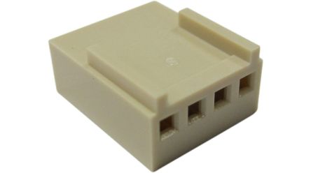 RND, RND 4 Way Polyamide Crimp Terminal Housing, White [RND 205-00664]; 697-261