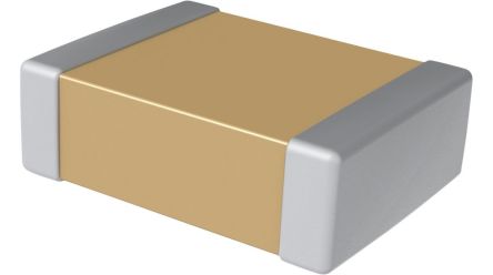 RND 1μF Multilayer Ceramic Capacitor MLCC, 50V dc V, ±10% , Panel Mount [RND 1500805X105K500N3]; 697-308