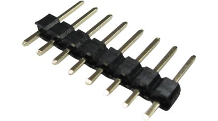 RND RND 205 Series Pin Header, 8 Contact(s), 2.54 mm Pitch, 1 Row(s) [RND 205-00629]; 697-340