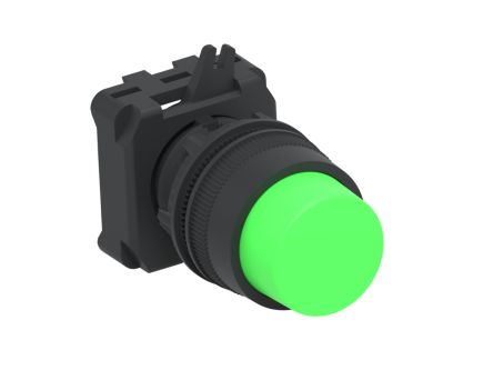 TE Connectivity ALCOSWITCH Series Push Button Switch, Momentary, Panel Mount, 22.5mm Cutout, IP65 [IPE22EXGR]; 704-304
