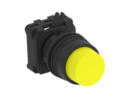 TE Connectivity ALCOSWITCH Series Push Button Switch, Momentary, Panel Mount, 22.5mm Cutout, IP65 [IPE22EXYL]; 704-305