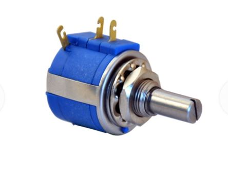 RS PRO Precision Potentiometer 3-Turns 1-Gang Panel Mount [0]; 708-712