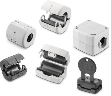 Wurth Elektronik Openable Ferrite Sleeve with key, 62 x 60 x 55mm, Apertures: 1, Diameter 55mm [74271251S]; 168-3186