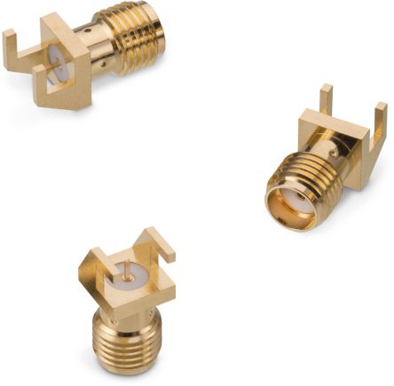 Wurth Elektronik WR-SMA Series, Jack Surface Mount SMA Connector, Solder Termination, Straight Body [60312202114511]; 180-9907