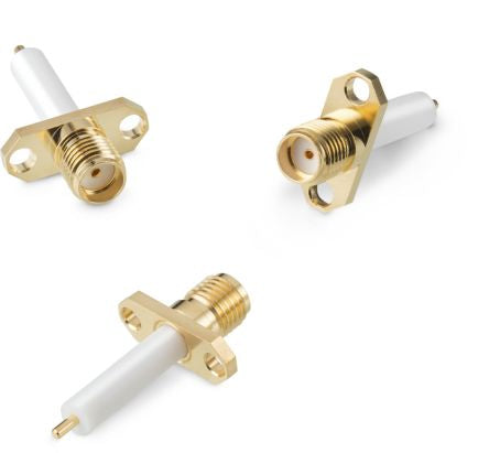 Wurth Elektronik WR-SMA Series, Jack Flange Mount SMA Connector, Solder Termination, Straight Body [60312412114518]; 180-9915