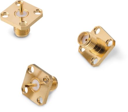 Wurth Elektronik WR-SMA Series, Jack Flange Mount SMA Connector, Solder Termination, Straight Body [60312522114519]; 180-9919