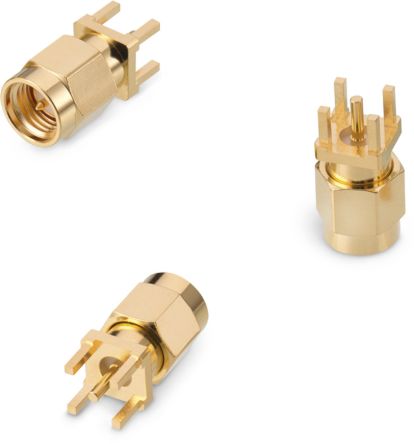 Wurth Elektronik WR-SMA Series, Plug PCB Mount SMA Connector, Solder Termination, Straight Body [60314002124524]; 180-9921