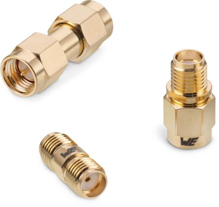 Wurth Elektronik Straight 50Ω Coaxial Adapter SMA Socket to SMA Socket 18GHz [64403103111000]; 180-9929