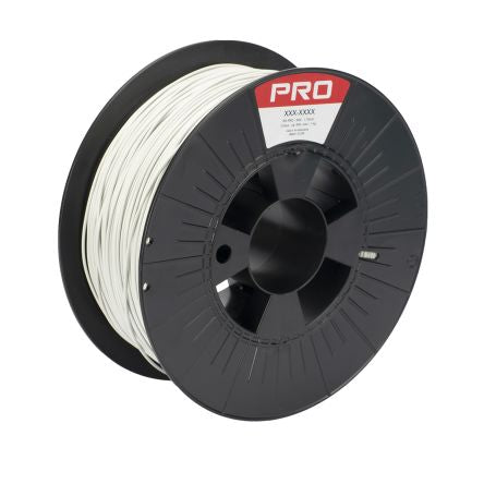 RS PRO 1.75mm Light Grey PLA 3D Printer Filament, 1kg [0]; 183-0285