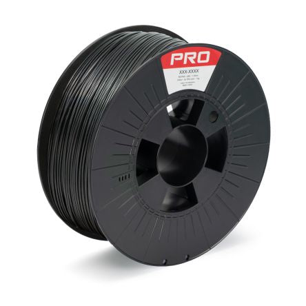 RS PRO 1.75mm Translucent Black PET-G 3D Printer Filament, 1kg [0]; 190-1959