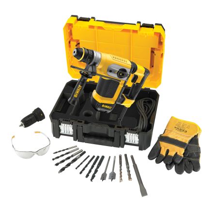 DeWALT SDS Plus 240V Corded SDS Drill, Euro Plug [D25417KT-QS]; 192-5289