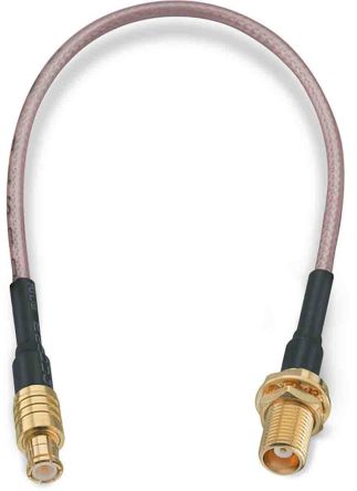 Wurth Elektronik Male MCX to Female MCX, 152.4mm, RG178 Coaxial, Terminated50 Ω [65506506215304]; 194-5982
