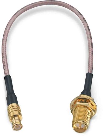 Wurth Elektronik Female RP-SMA to Male MCX, 152.4mm, RG178 Coaxial, Terminated50 Ω [65530206515304]; 194-5995