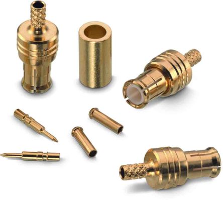 Wurth Elektronik WR-MCX Series, Plug Cable Mount MCX Connector, 50Ω, Crimp Termination, Straight Body [60646031210420]; 194-5998