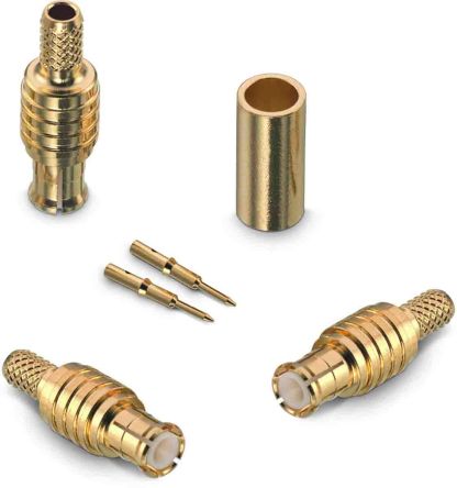 Wurth Elektronik WR-MCX Series, Plug Cable Mount MCX Connector, 50Ω, Crimp Termination, Straight Body [60646031210620]; 194-6000