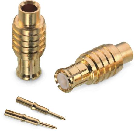 Wurth Elektronik WR-MCX Series, Plug Cable Mount MCX Connector, 50Ω, Solder Termination, Straight Body [60649031210820]; 194-6001