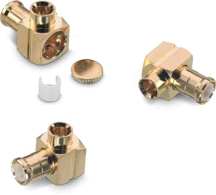 Wurth Elektronik WR-MCX Series, Plug Cable Mount MCX Connector, 50Ω, Solder Termination, Right Angle Body [60639031210820]; 194-6005