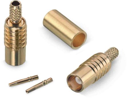 Wurth Elektronik WR-MCX Series, Jack Cable Mount MCX Connector, 50Ω, Crimp Termination, Straight Body [60626021110620]; 194-6008