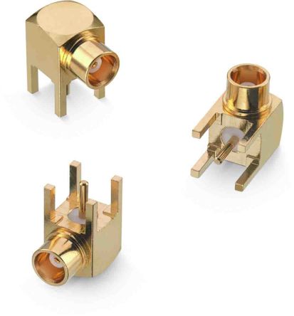 Wurth Elektronik WR-MCX Series, Jack Through Hole MCX Connector, 50Ω, Solder Termination, Right Angle Body [60611002111501]; 194-6011