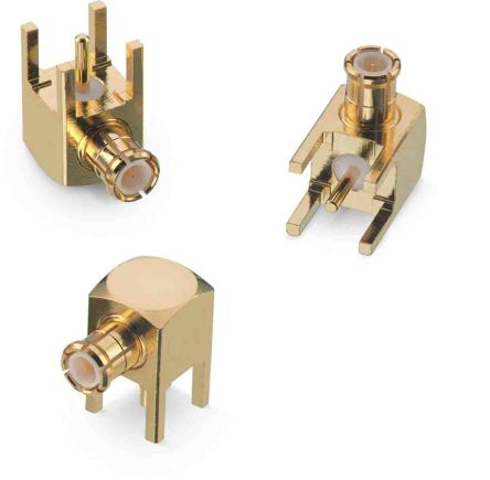 Wurth Elektronik WR-MCX Series, Plug Through Hole MCX Connector, 50Ω, Solder Termination, Right Angle Body [60613003121501]; 194-6032