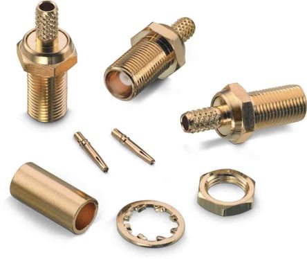 Wurth Elektronik WR-MCX Series, Jack Cable Mount MCX Connector, 50Ω, Crimp Termination, Straight Body [60626421110620]; 194-6043