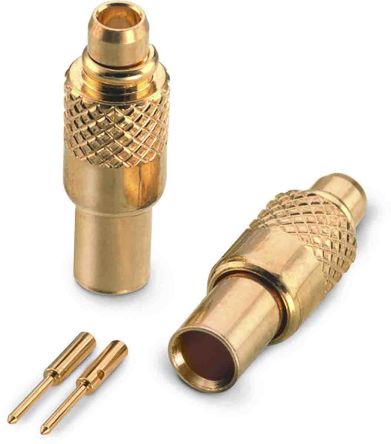 Wurth Elektronik WR-MMCX Series, Plug Cable Mount MMCX Connector, 50Ω, Solder Termination, Straight Body [66049011210820]; 194-6047