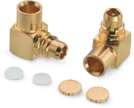 Wurth Elektronik WR-MMCX Series, Plug Cable Mount MMCX Connector, 50Ω, Solder Termination, Right Angle Body [66039011210820]; 194-6051