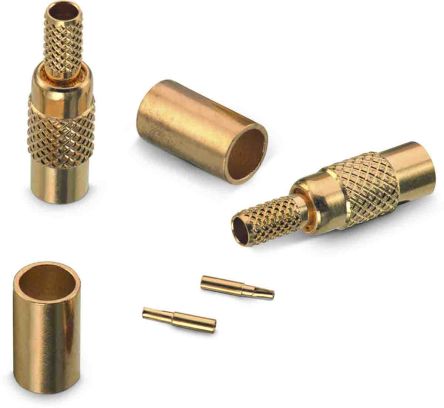 Wurth Elektronik WR-MMCX Series, Jack Cable Mount MMCX Connector, 50Ω, Crimp Termination, Straight Body [66026021110620]; 194-6054