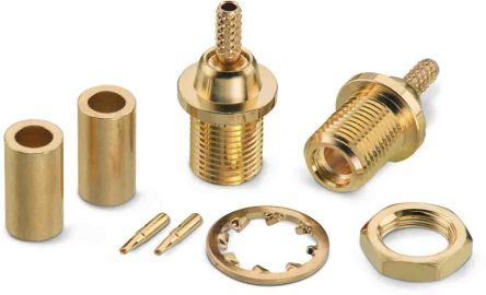 Wurth Elektronik WR-MMCX Series, Jack Cable Mount MMCX Connector, 50Ω, Crimp Termination, Straight Body [66026421110420]; 194-6057