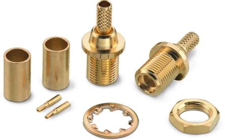 Wurth Elektronik WR-MMCX Series, Jack Cable Mount MMCX Connector, 50Ω, Crimp Termination, Straight Body [66026421110620]; 194-6060