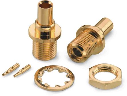 Wurth Elektronik WR-MMCX Series, Jack Cable Mount MMCX Connector, 50Ω, Solder Termination, Straight Body [66029421110820]; 194-6061