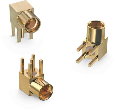 Wurth Elektronik WR-MMCX Series, Jack Through Hole MMCX Connector, 50Ω, Solder Termination, Right Angle Body [66011002111501]; 194-6065