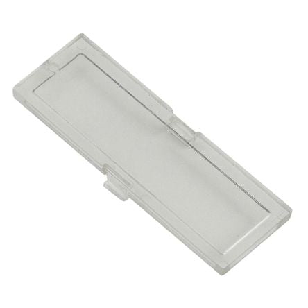 RS PRO Polycarbonate Cover for Use with CNMB/1 DIN Rail Modular Enclosure, 42 x 14 x 5mm [0]; 194-7509