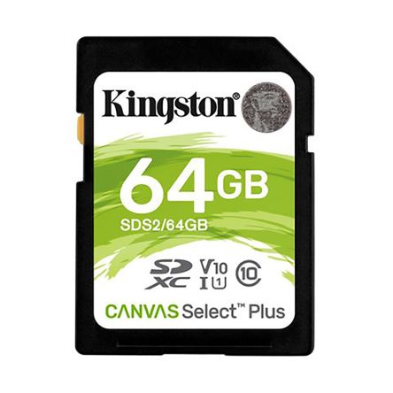Kingston 64 GB SD SD Card, Class 10, UHS-I [SDS2/64GB]; 195-8336