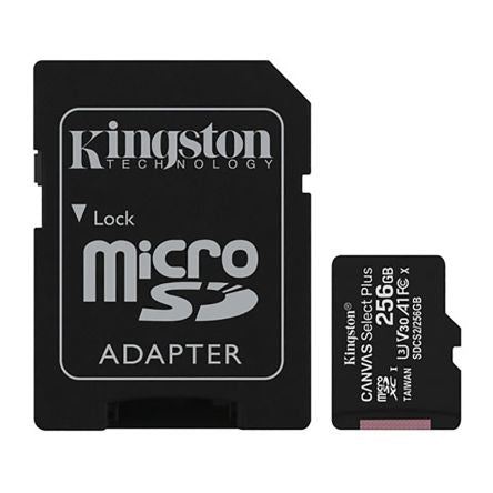 Kingston 256 GB MicroSD Micro SD Card, Class 10, UHS-I [SDCS2/256GB]; 195-8344
